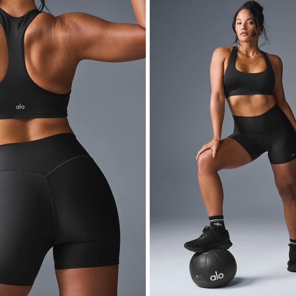 ALO 5" Airlift Energy Short, Black, size S - Picture 6 of 6